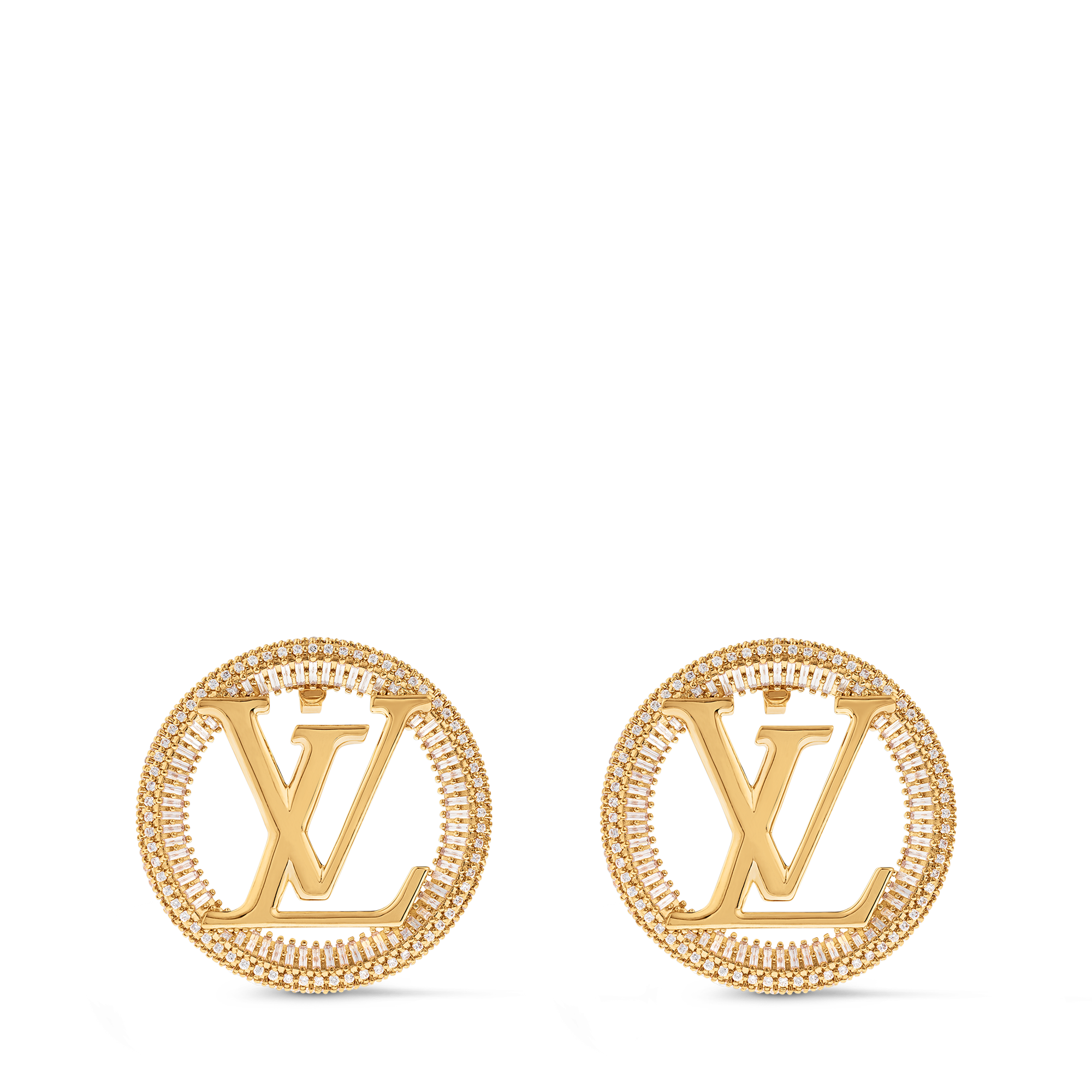 片方】LOUIS 軽い VUITTON アンクルージョン クリア ピアス