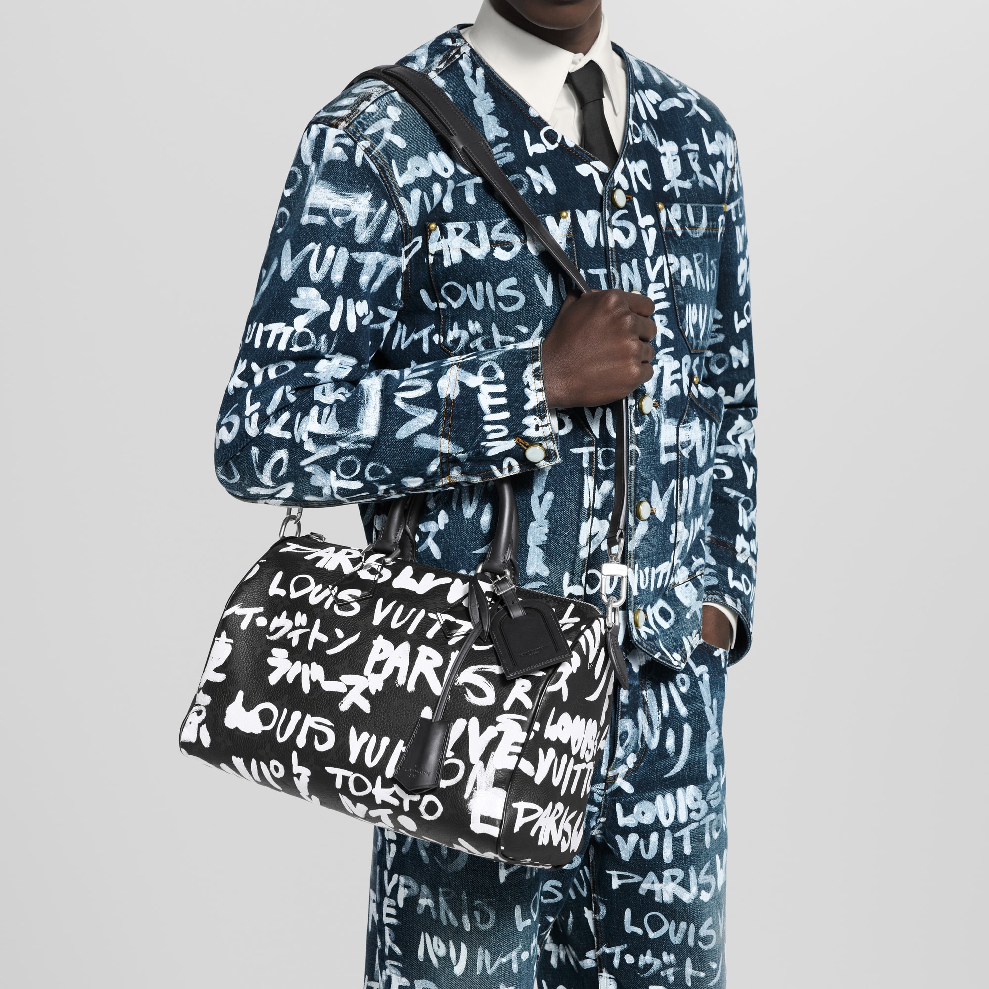 スピーディ P9 バンドリエール 30 スクリブル その他のモノグラム･レザー メンズ バッグ (製品ズーム)