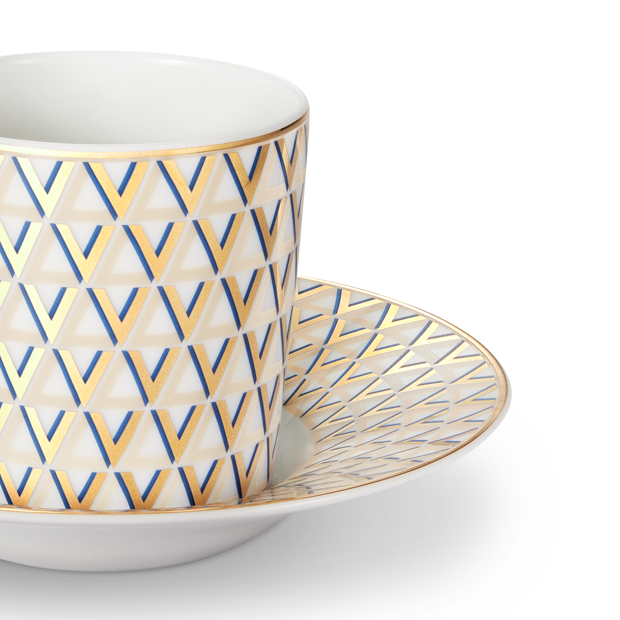 Splendor Set of 2 Coffee Cups and Saucers  トランク、トラベル & ホーム ホーム & テーブルウェア (製品ズーム)
