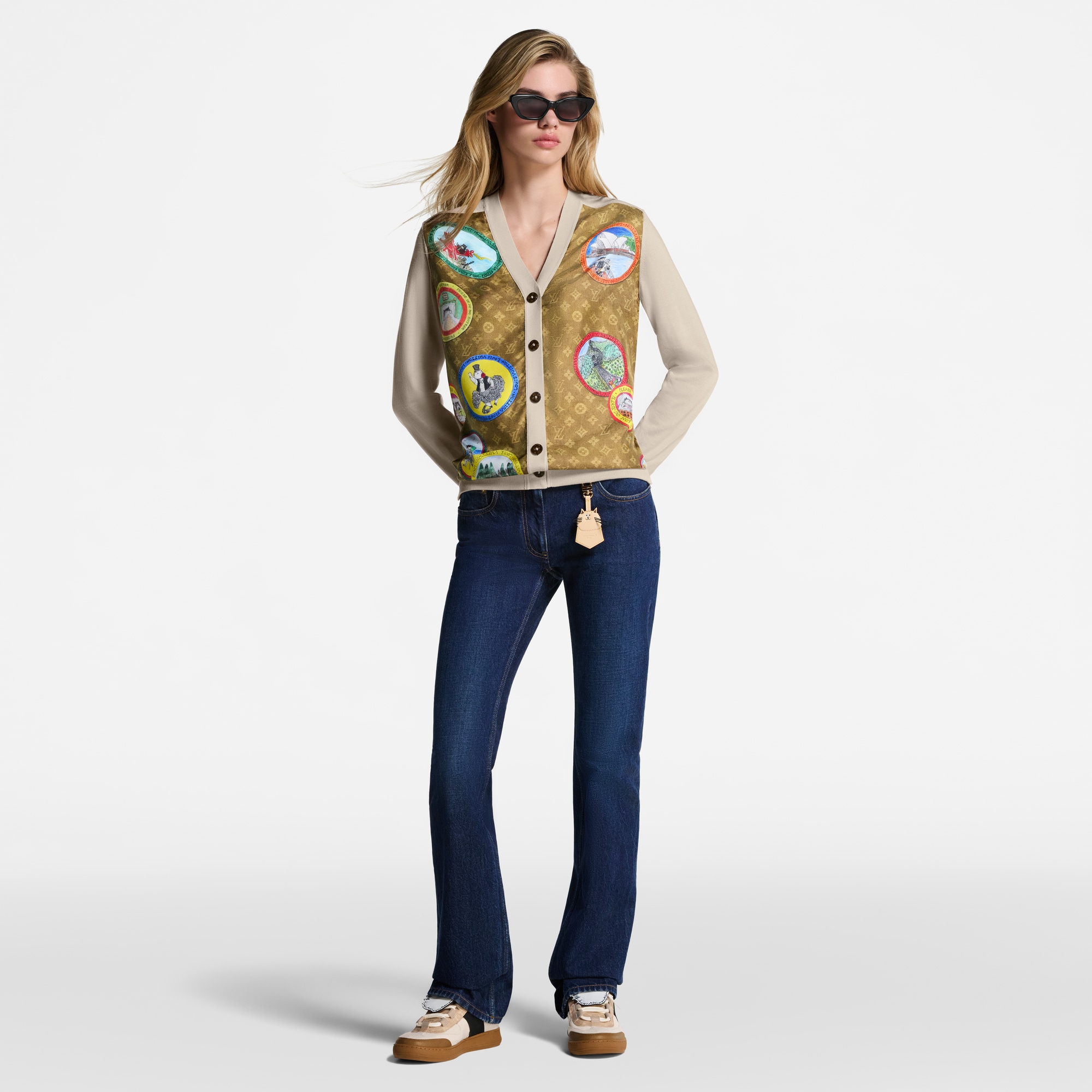 ストレートカット ウォッシュデニムジーンズ  ウィメンズ ウェア(洋服) (製品ズーム)