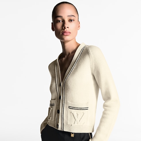 ストライプアクセント カーディガン ウィメンズ ウェア(洋服) (製品ズーム)