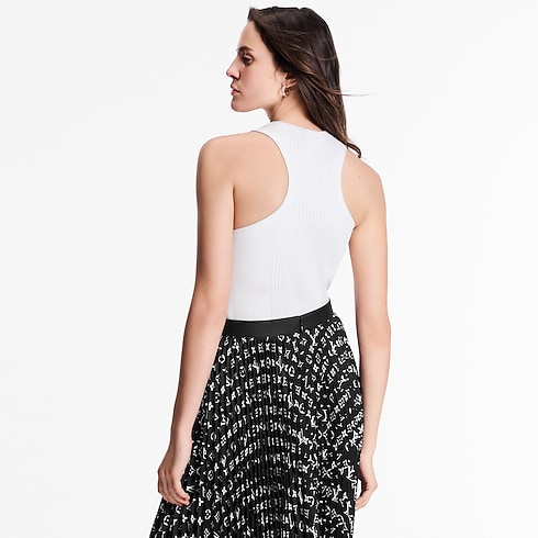 ストライプアクセント モノグラムプリーツスカート ウィメンズ ウェア(洋服) (製品ズーム)