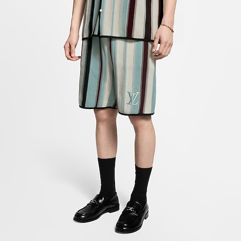 ストライプ クロシェショーツ メンズ ウェア(洋服) (製品ズーム)