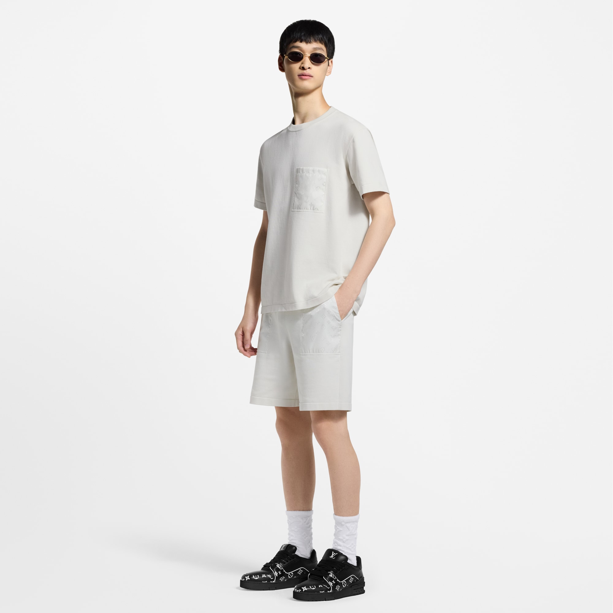 Tシャツウィズモノグラムナイロンディテール  メンズ ウェア(洋服) (製品ズーム)
