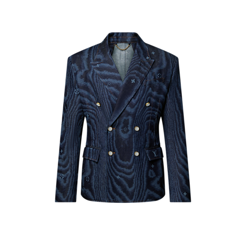 テーラードダブルブレスト デニムジャケット メンズ ウェア(洋服) (製品ズーム)