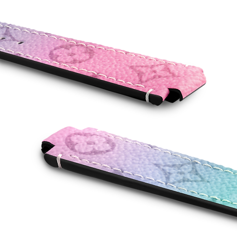 タンブール用モノグラム・カラーグラデーション キャンバス ストラップ L Les Extraordinaires(レ・ゼクストラオーディネル) ウォッチメイキング (製品ズーム)