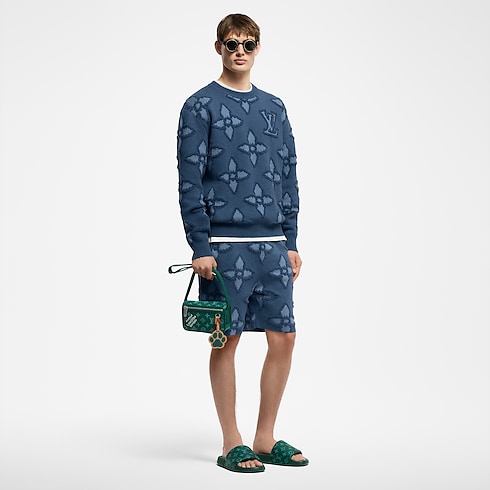 テクスチャーコットンニットショーツ メンズ ウェア(洋服) (製品ズーム)