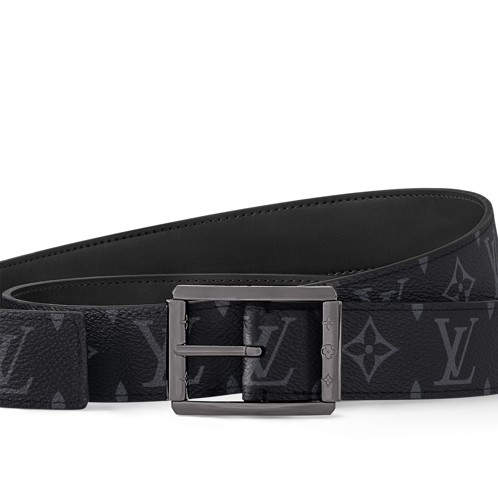 ベルト・LV アップタウン 35MM リバーシブル モノグラム・エクリプス 