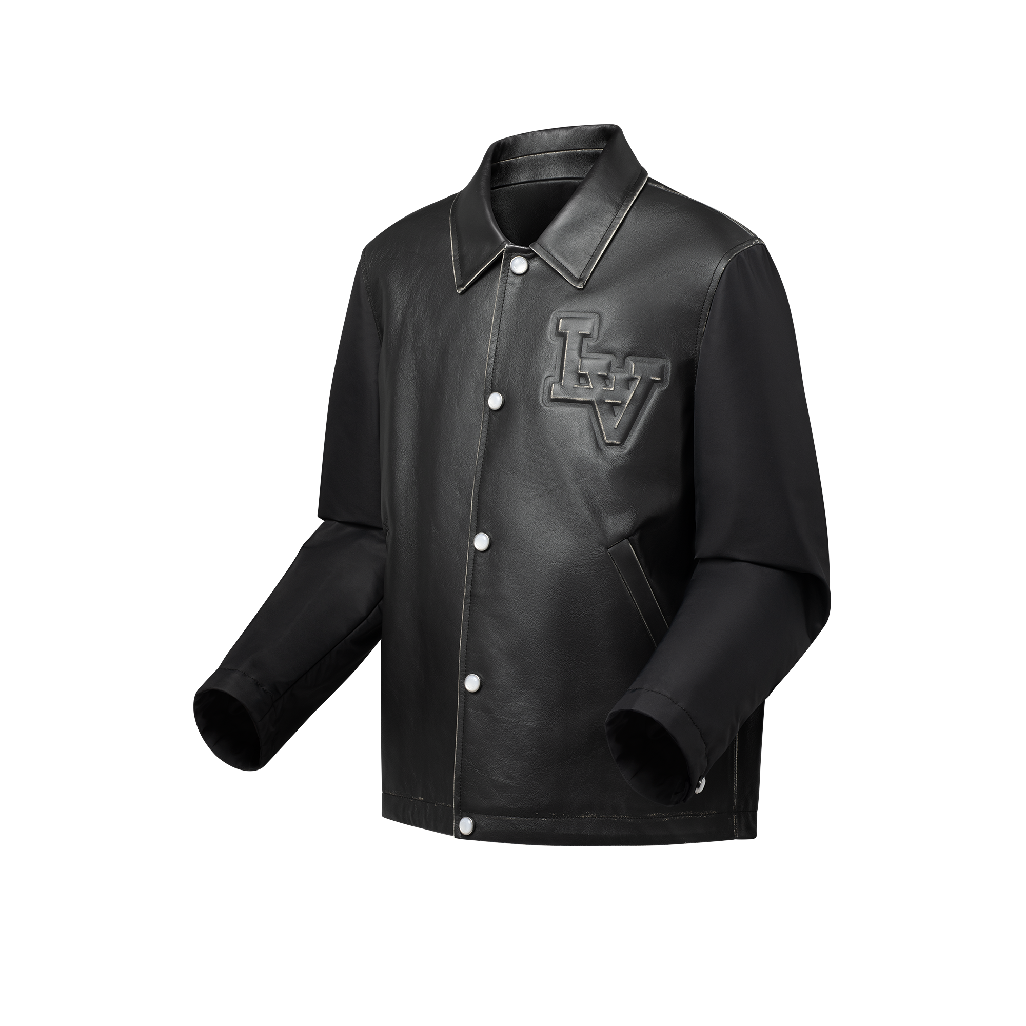 ヴィンテージエフェクトレザーアンドナイロンコーチジャケット  メンズ プレタポルテ(洋服) (製品ズーム)