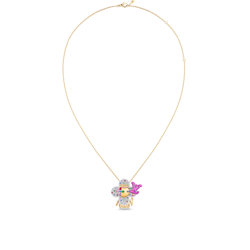 ペンダント ヴィヴィエンヌ セレブレーション (イエローゴールド×ホワイトゴールド×チタニウム×カラーストーン×ダイヤモンド) ジュエリー ジュエリー カテゴリー (製品ズーム)