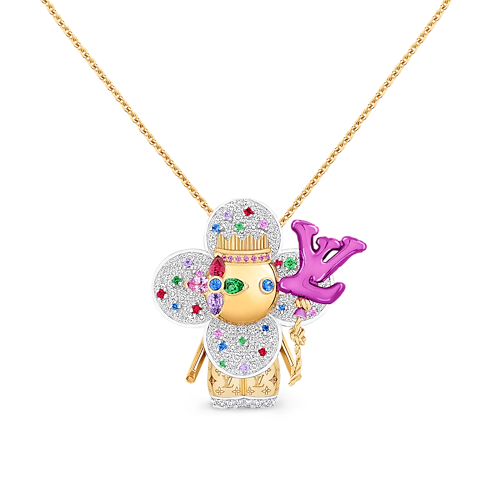 ペンダント ヴィヴィエンヌ セレブレーション (イエローゴールド×ホワイトゴールド×チタニウム×カラーストーン×ダイヤモンド) ジュエリー ジュエリー カテゴリー (製品ズーム)