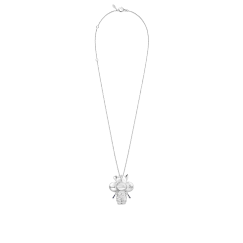 ペンダント ヴィヴィエンヌ ラビット(ホワイトゴールド×ラッカー×ダイヤモンド×サファイア) Les Extraordinaires(レ・ゼクストラオーディネル) ジュエリー (製品ズーム)