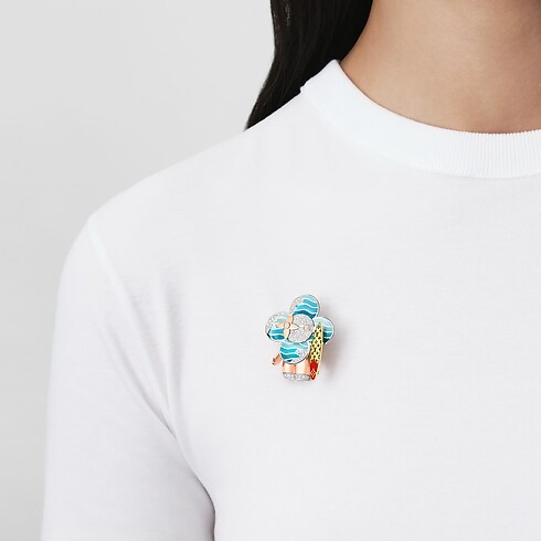 ペンダント ヴィヴィエンヌ サーファー(18Kスリーゴールド×ダイヤモンド×ラッカー) ジュエリー ジュエリー カテゴリー (製品ズーム)