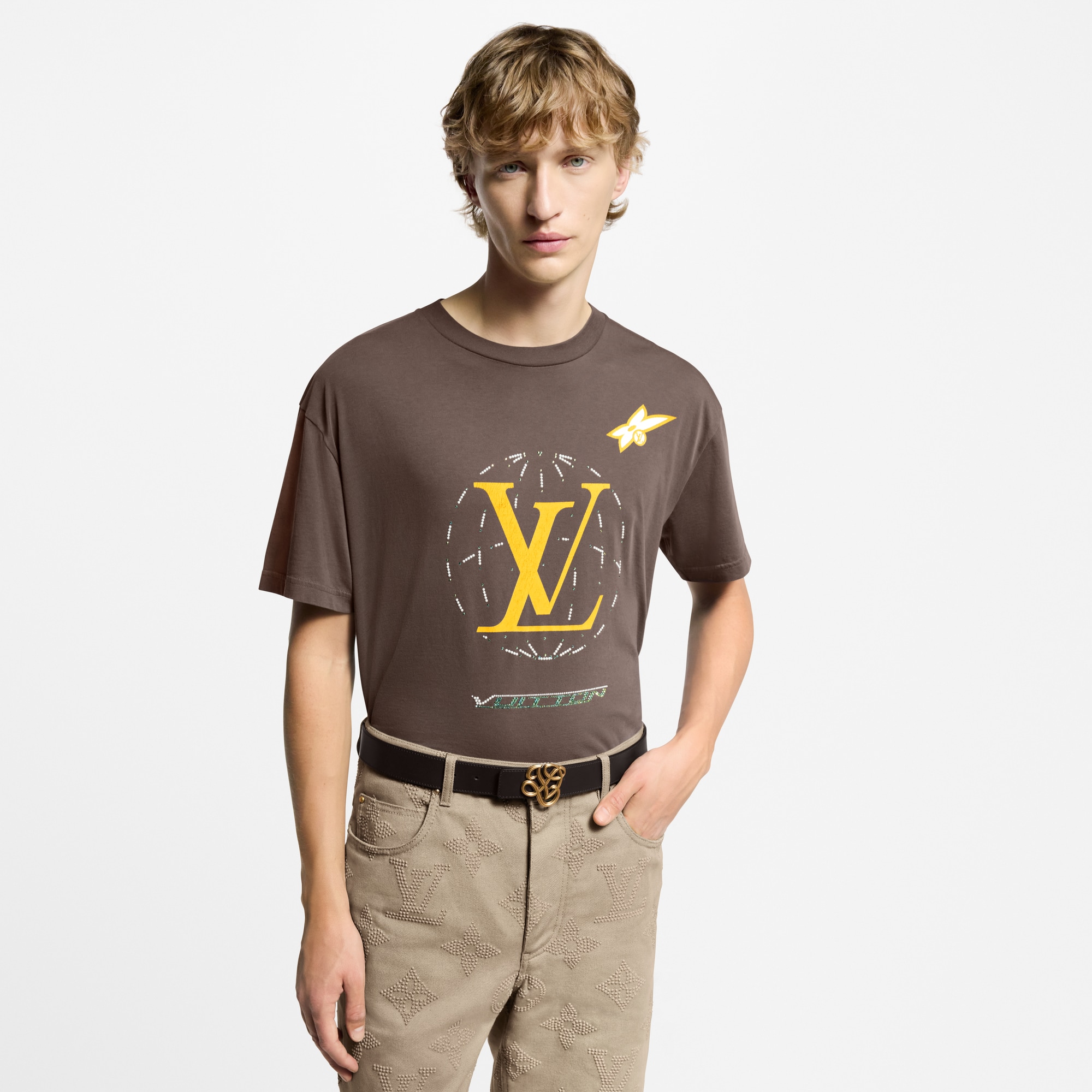 ウォッシュドエンベリッシュド コットンTシャツ  メンズ プレタポルテ(洋服) (製品ズーム)