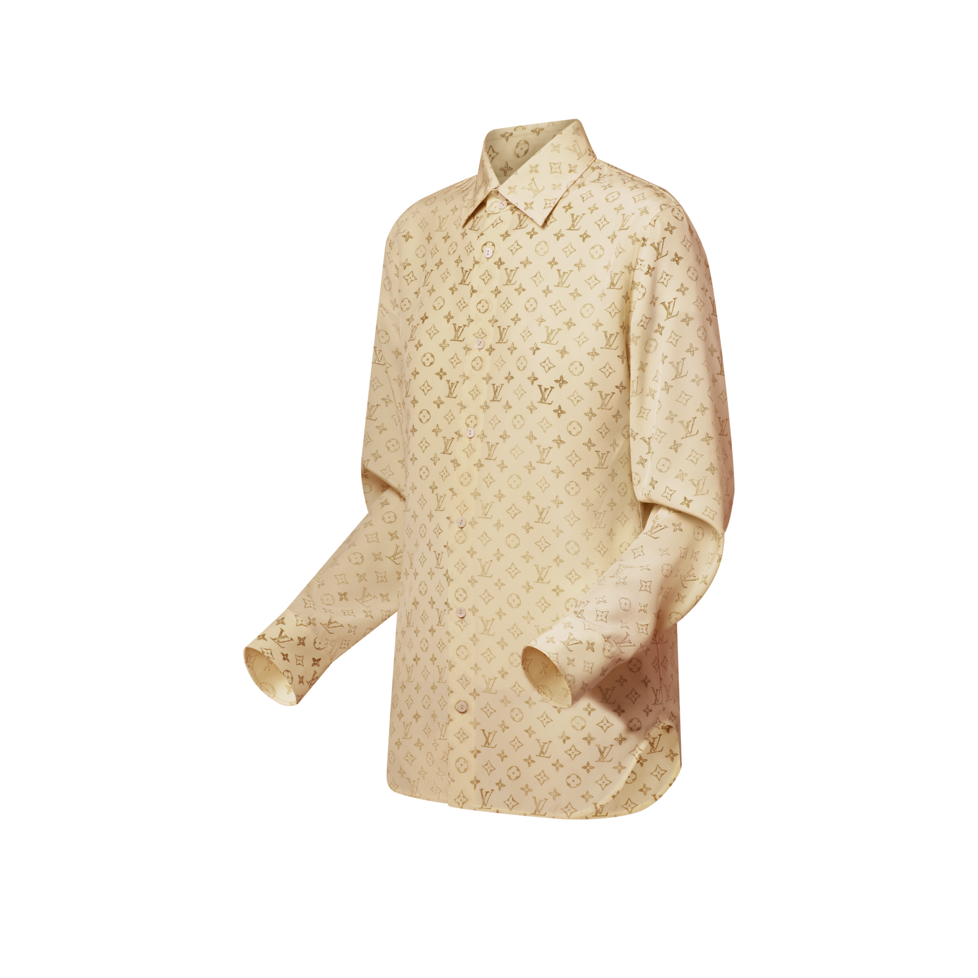 ウォッシュド モノグラムシルクシャツ  ウィメンズ ウェア(洋服) (製品ズーム)
