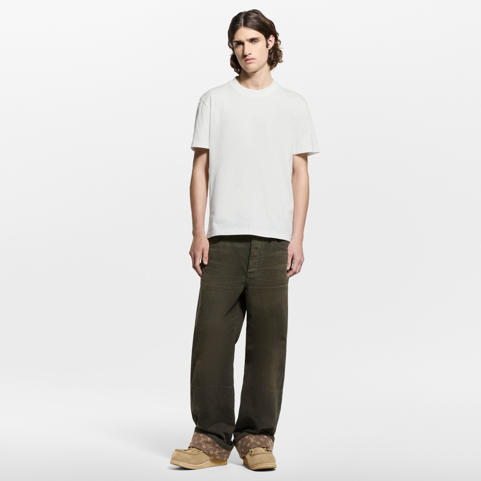 ワックスデニムパンツ ウィズ シグネチャーターンアップ  メンズ ウェア(洋服) (製品ズーム)