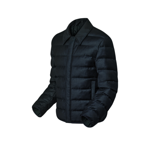 ウールシルクブレンド ライトダウンブルゾン メンズ ウェア(洋服) (製品ズーム)