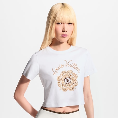 ラフィア フラワー クロップトップ ウィメンズ ウェア(洋服) (製品ズーム)