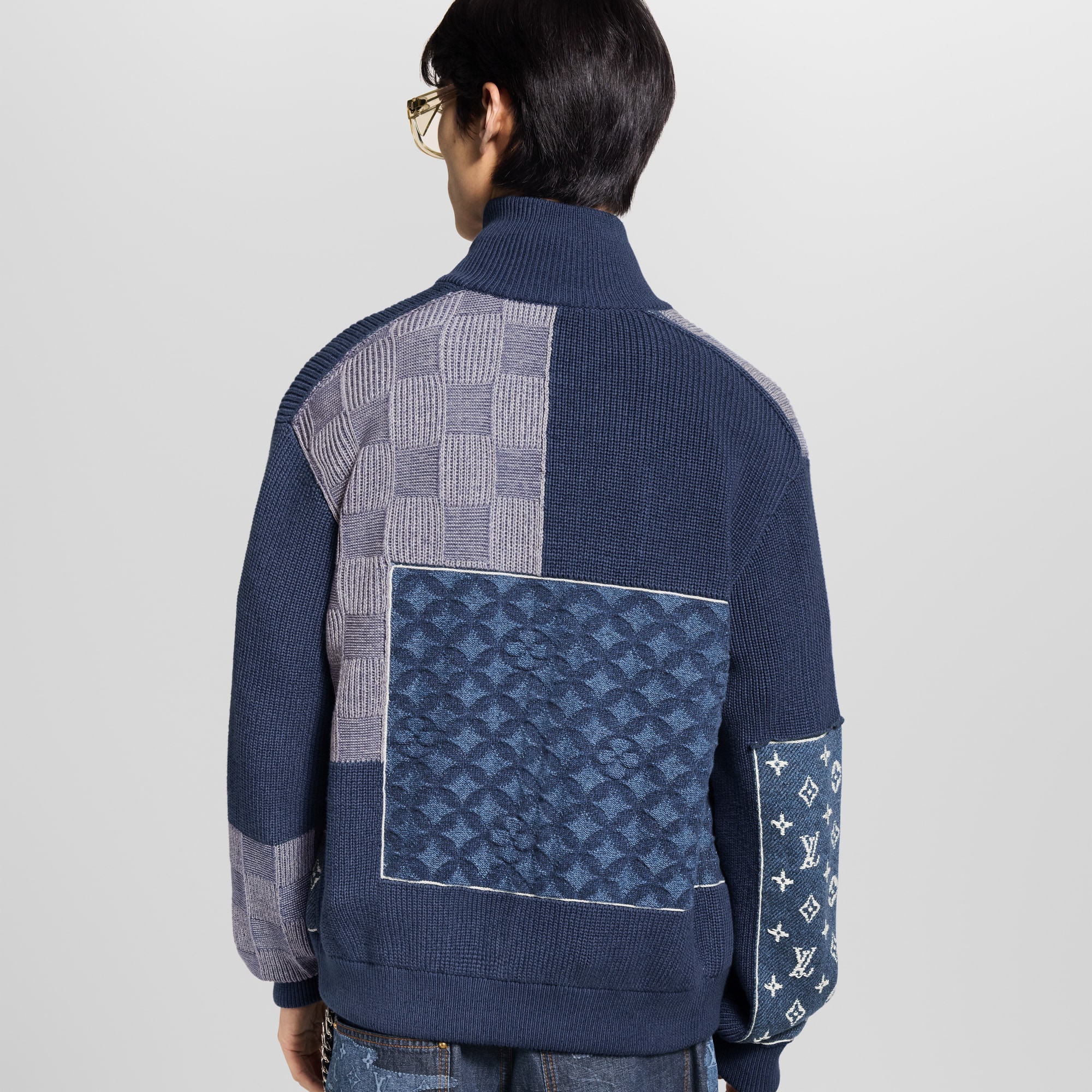 ジップアップ パッチワーク トラックトップ  メンズ プレタポルテ(洋服) (製品ズーム)