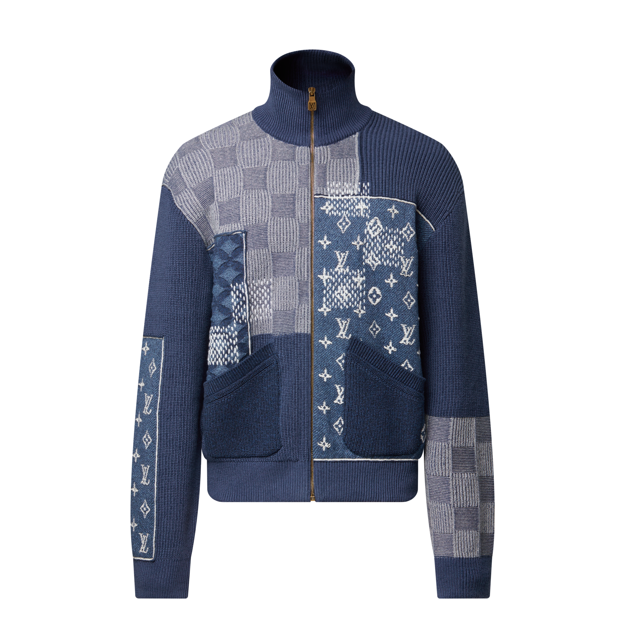ジップアップ パッチワーク トラックトップ  メンズ プレタポルテ(洋服) (製品ズーム)