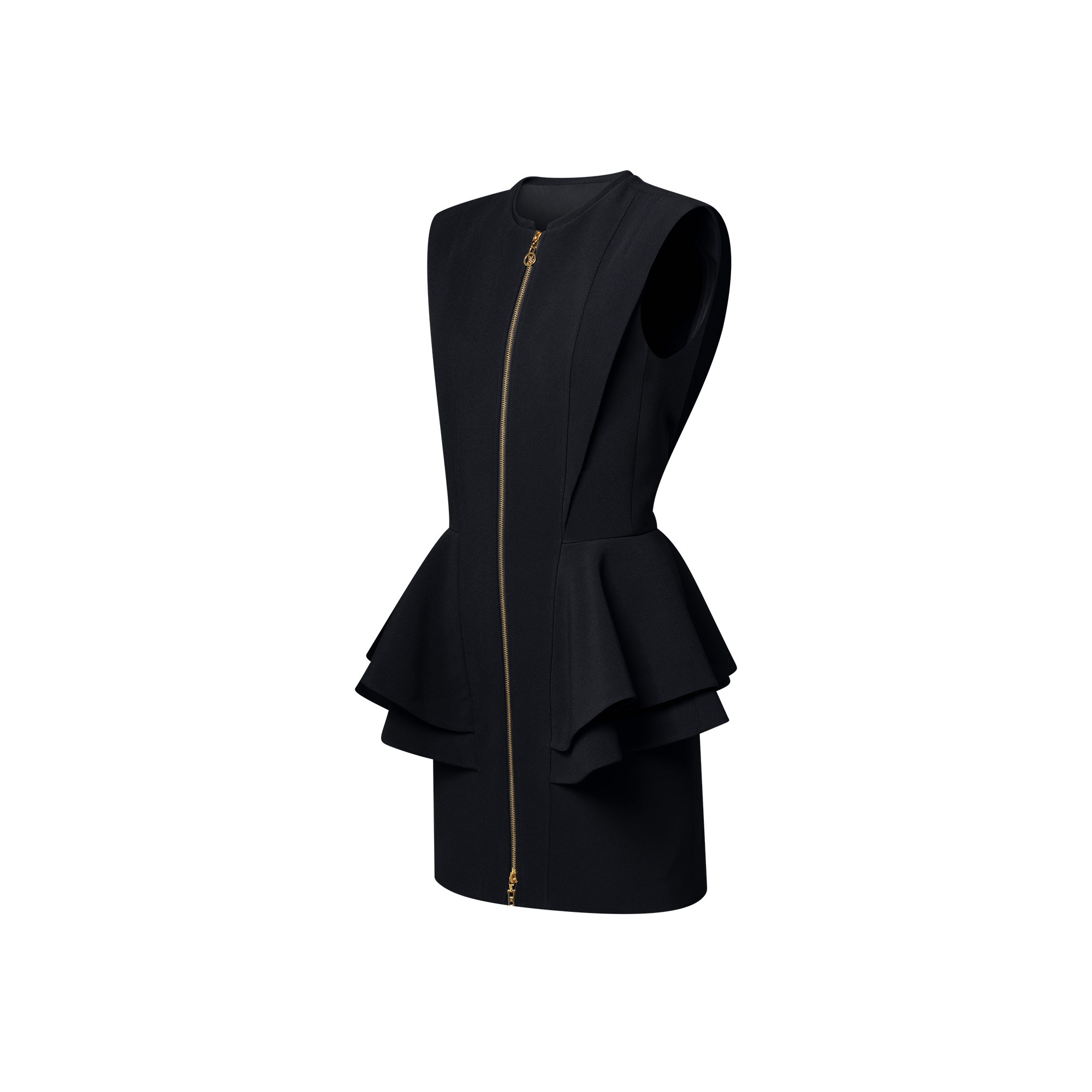 ジップアップ ぺプラムドレス  ウィメンズ ウェア(洋服) (製品ズーム)