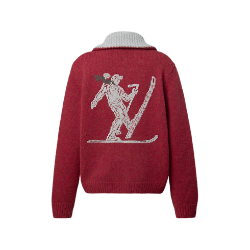 ジップド ニット ジャケット ウィズ シグネチャーモチーフ メンズ ウェア(洋服) (製品ズーム)