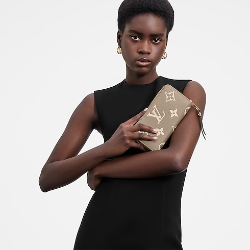 ジッピー・ウォレット バイカラー モノグラム・アンプラント レザー ウィメンズ 財布&小物 (製品ズーム)