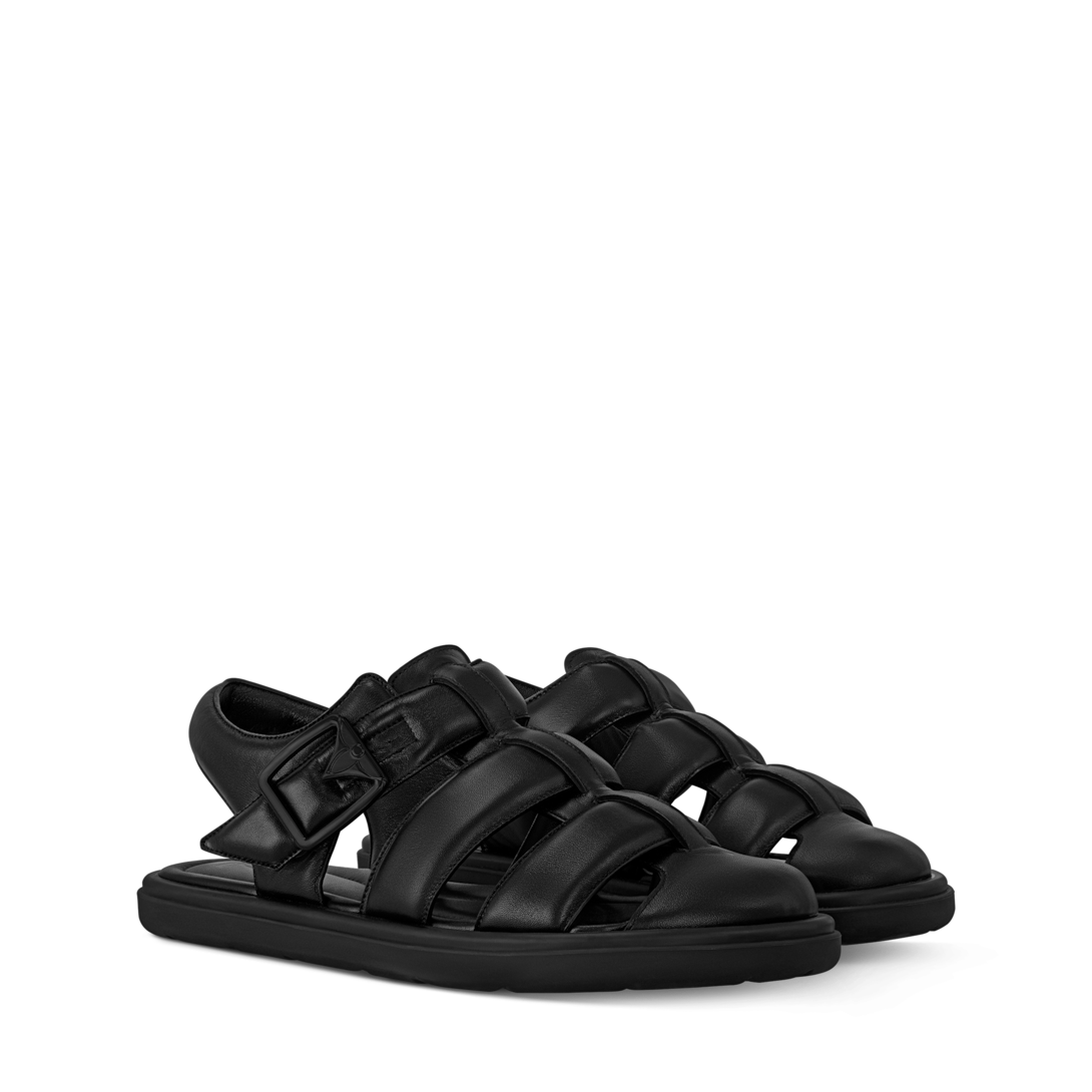 LOUIS VUITTON ルイヴィトン アンクルストラップラバーサンダル ピンク  