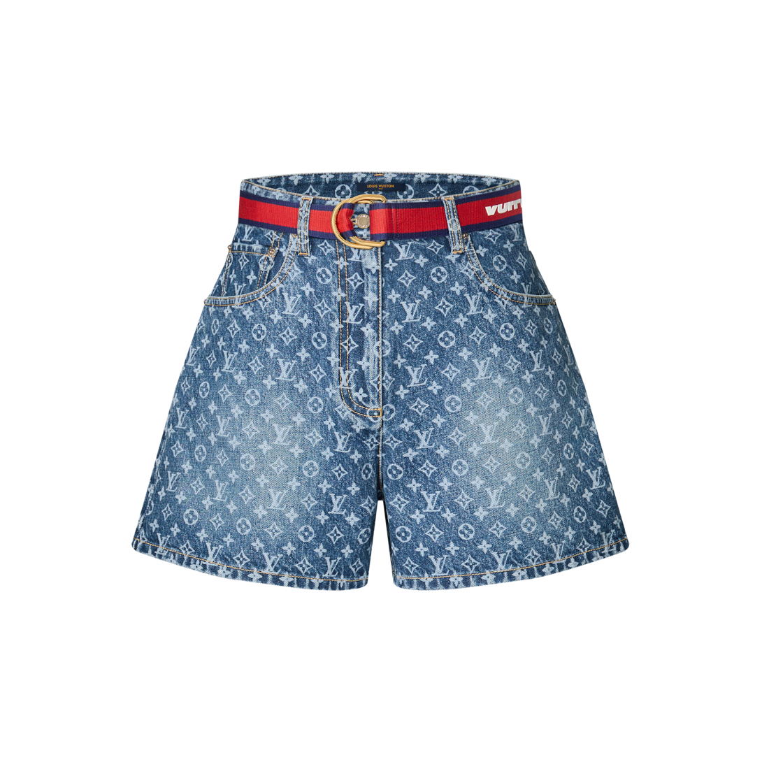 2022FW☆LV☆ストライプアクセントモノグラムパジャマショーツ 