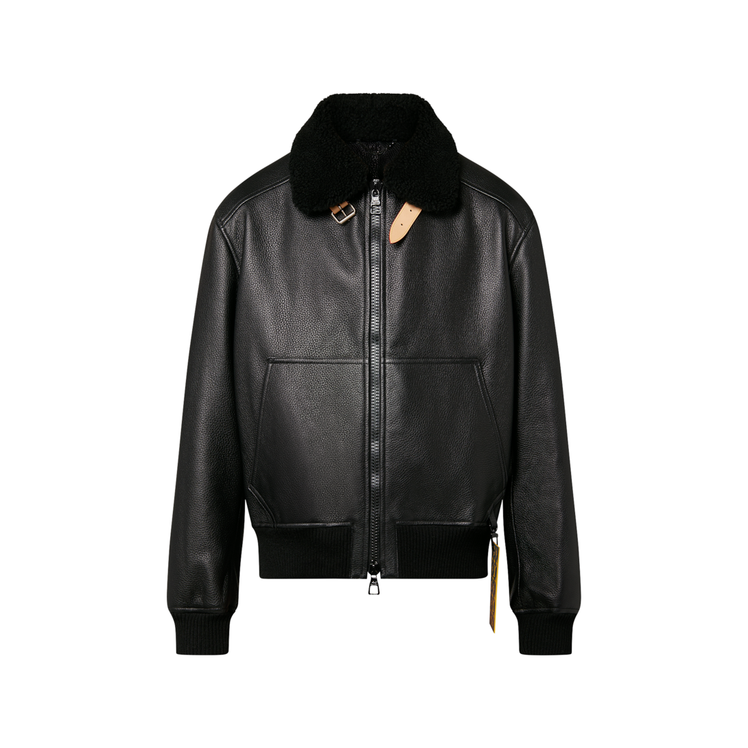 LOUIS VUITTON ルイ・ヴィトン 22SS 1A7Y8J Leather Aviator Jacket 