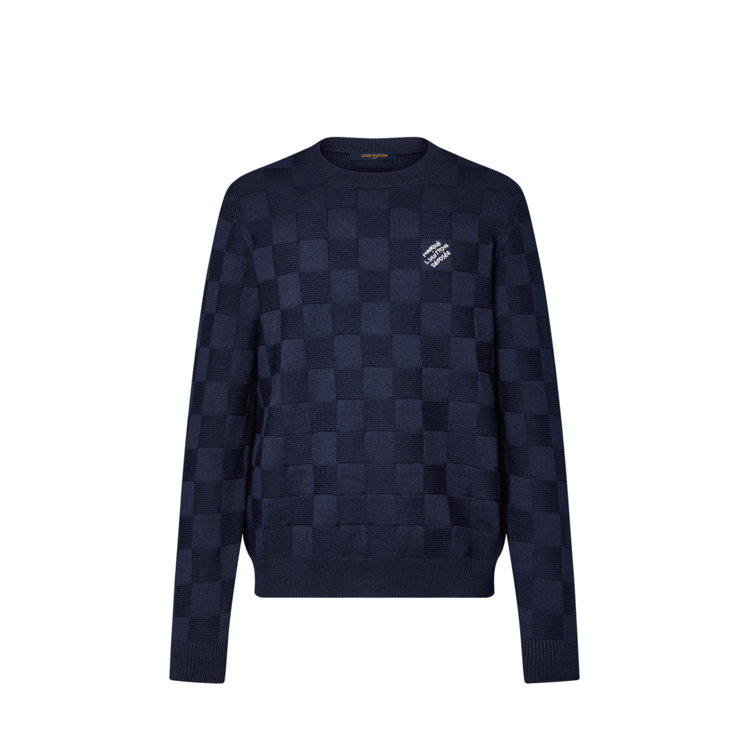 ルイヴィトン LOUIS VUITTON ドッキングプルオーバーウィンドブレーカー ネイビー×ブラック サイズ：50 ダミエプルオーバーウィズパールシグネチャー ｜ルイ・ヴィトン 公式