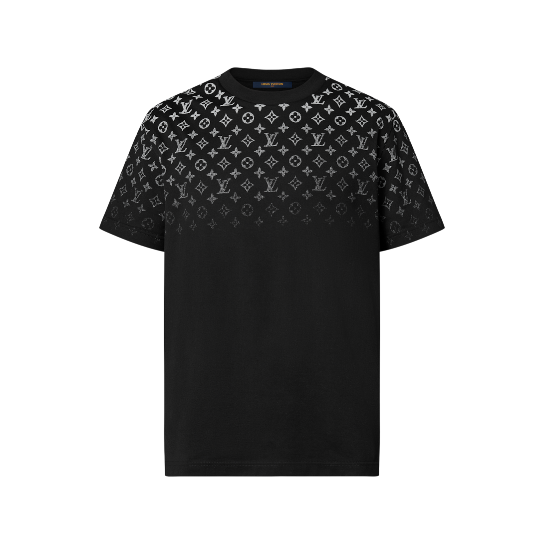 ルイヴィトン 23AW コットン Tシャツ S レディース ブラック×ホワイト 