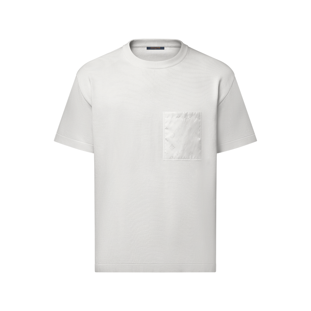 完売品】ルイヴィトン Tシャツ モノグラム 胸ポケット ホワイト 半袖 L 