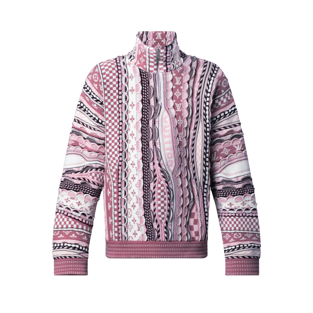 ルイヴィトン LOUIS VUITTON ドッキングプルオーバーウィンドブレーカー ネイビー×ブラック サイズ：50 ダミエプルオーバーウィズパールシグネチャー ｜ルイ・ヴィトン 公式