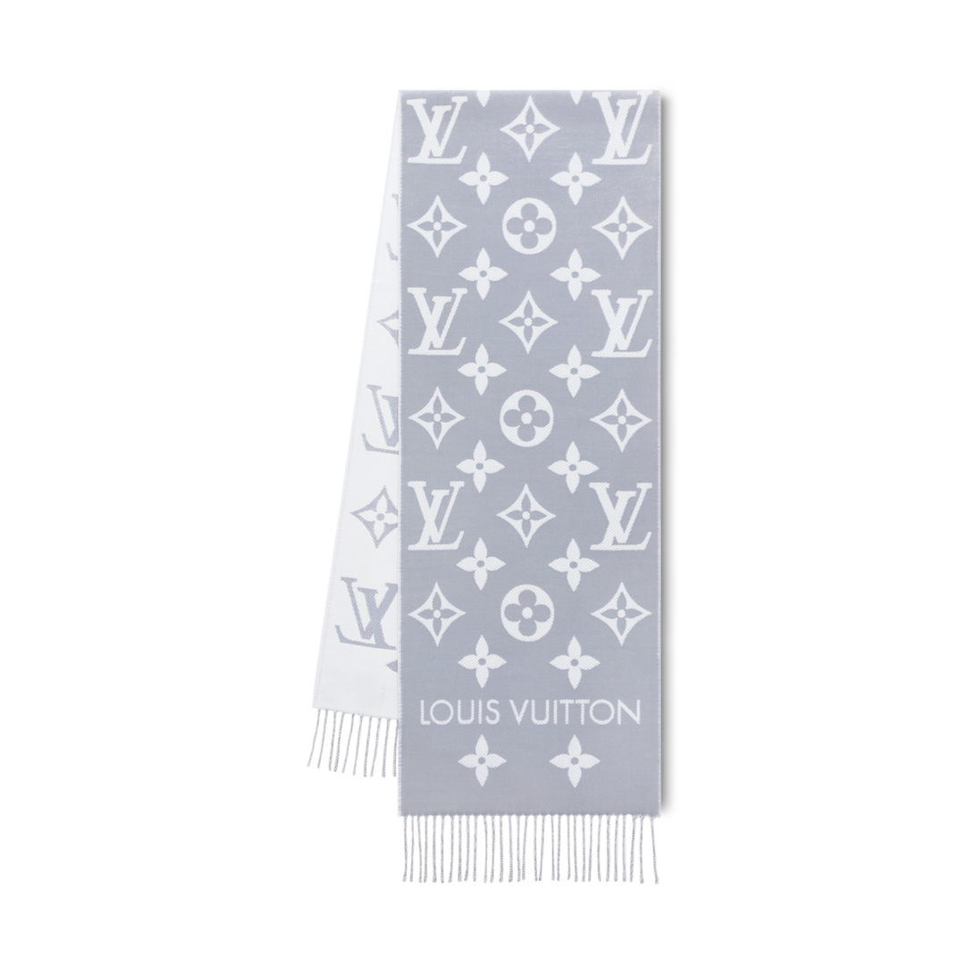 美品 LOUIS VUITTON ルイ ヴィトン LVロゴ カシミヤ100% フリンジ  