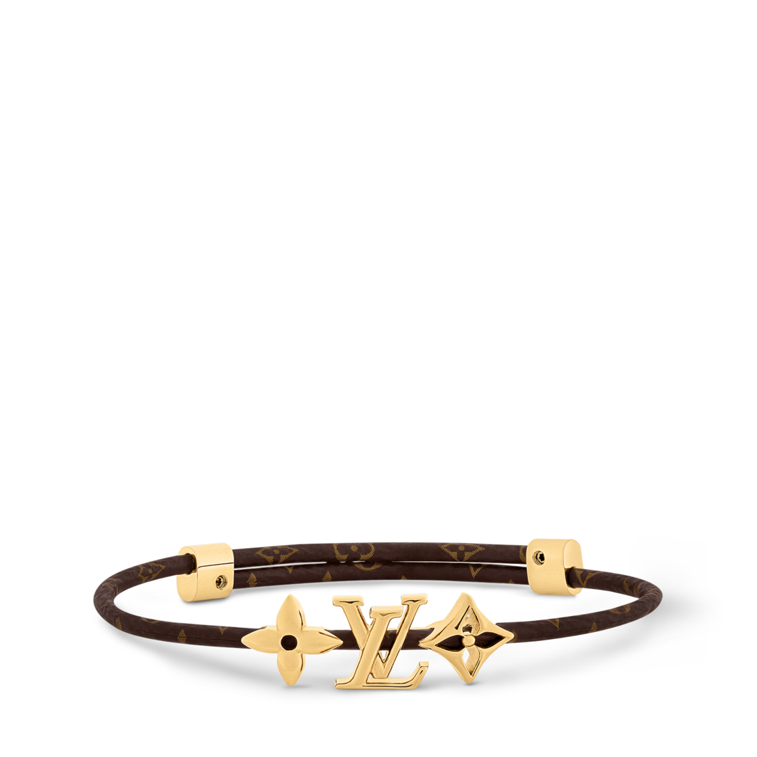 Louis Vuitton レザーブレスレット 2本セット ブレスレット・LV アイ 