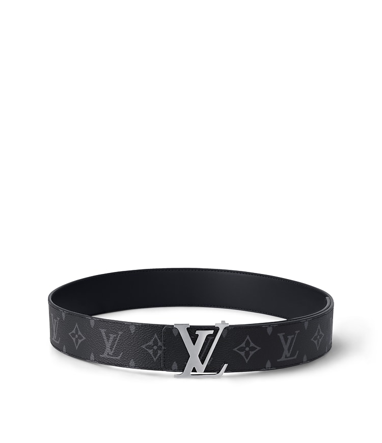 ベルト・LV イニシャル 40MM リバーシブル モノグラム・エクリプス 