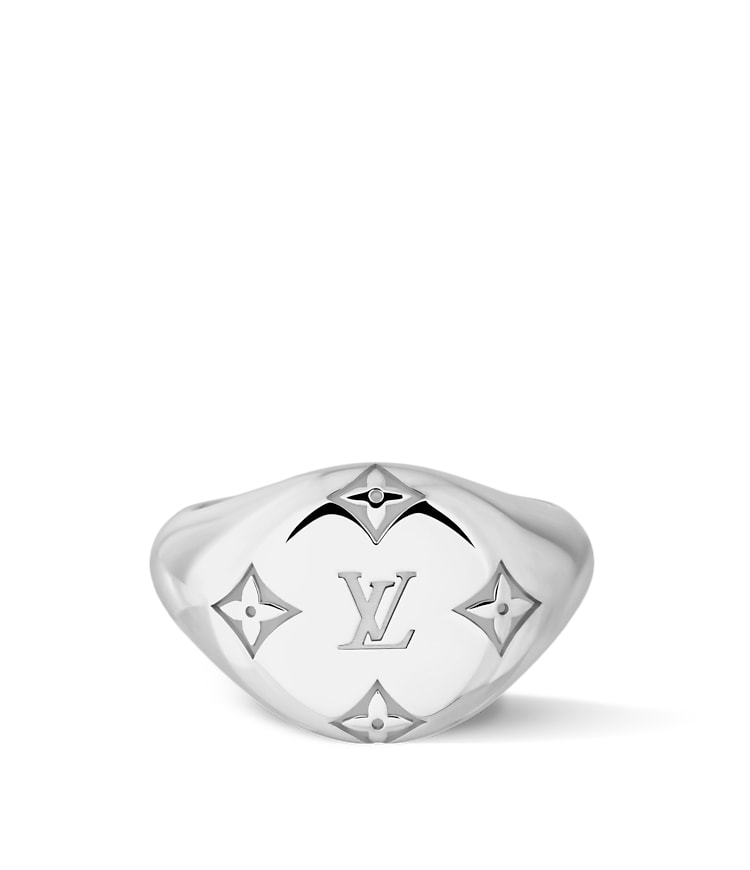 ルイヴィトン LOUIS VUITTON 指輪 明 シグネットリング モノグラム L  